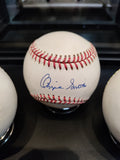 Ozzie Smith Set of Three Promotional Baseballs W/ Display Case -1 Signed PSA COA