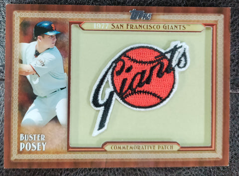 Buster Posey 2011 Topps Baseball Throwback Patch Card #TLMP-BP