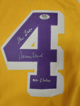 Jerry West Signed Lakers Jersey Inscribed "Mr Clutch" PSA COA