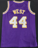 Jerry West Signed Custom Jersey (Purple) JSA COA