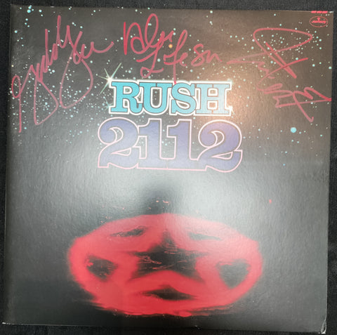 Rush Band Signed 2112 Album Autograph Authentication Services LOA