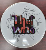 The Who Band Signed 12 Inch Drum Head Autograph Authentication Services LOA