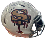 OJ Simpson Signed Full Size Authentic Custom Helmet Inscribed “Juice Is Loose” “H.o.F 85” “2003 YDS 1973” JSA COA