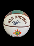 VICTOR WEMBANYAMA SIGNED BASKETBALL, (VivaSpurs/CityEdition)