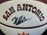 VICTOR WEMBANYAMA SIGNED BASKETBALL, (VivaSpurs/CityEdition)
