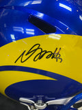 DEVANTE ADAMAS AUTHENTIC AUTOGRAPH ON LA RAMS REPLICA HELMET