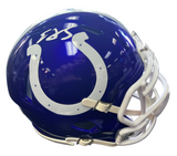 Edgerrin James Signed Flash Speed Mini Helmet Beckett COA