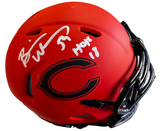 Brian Urlacher Signed Burnt Orange Bears Mini Helmet