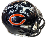 Dan Hampton Signed Bears Mini Helmet Beckett COA