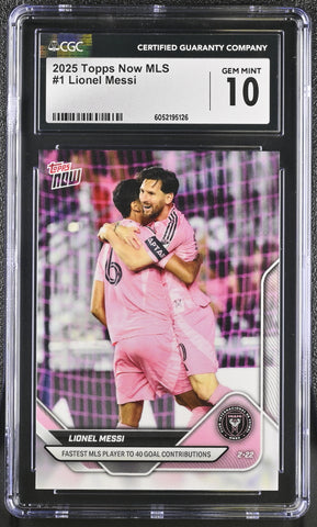 2025 TOPPS Now MLS Lionel Messi Card #1