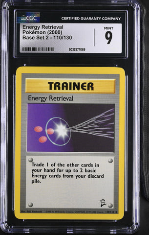 2000 Pokémon Energy Retrieval 110/130 CGC 9