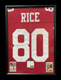 Jerry Rice Signed 49ERS  Framed 25x19 Jersey