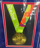 2016 Olympic Gold Medalists Framed Plaque with Gold Medal