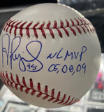 Albert Pujols Signed Baseball Inscribe NL MVP 05,08,09 Fanatics COA