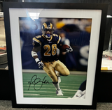Marshall Faulk Framed Signed 16x20 Photo JSA COA