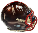 Amari Cooper Signed Browns Mini Helmet W/ Visor JSA COA