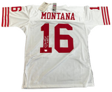 Joe Montana signed San Francisco 49ers Mitchell and Ness white Authentic Jersey