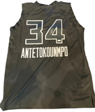 Giannis Antetokounmpo Black Milwaukee Bucks JSA Certified Jersey XL