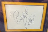 “Pistol Pete” Maravich Signed framed Index Card W/ COA