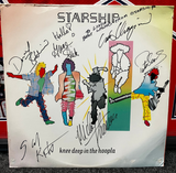 Starship Band Signed Knee Deep In The Hoopla Signed Record Vinyl Cover