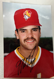 Mike Piazza Signed 4X7 Dukes Photo JSA COA