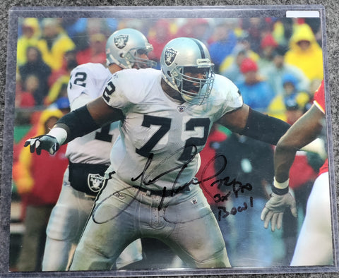 Lincoln Kennedy Signed 8x10 Photo Inscribed "72 3x Pro Bowl"