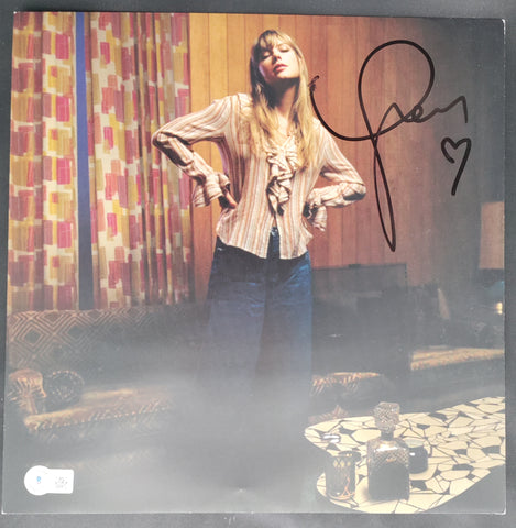 Taylor Swift "Midnights" Vinyl Record (Mahogany Edition) With Signed Album Insert Beckett LOA
