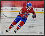 Tyler Toffoli Montreal Canadiens Autographed 16x20 Red Jersey Skating Photograph Fanatics COA