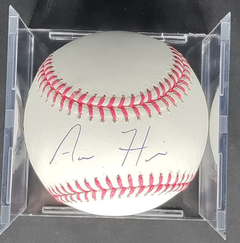 Aaron Hicks New York Yankees Autographed Baseball Fanatics COA