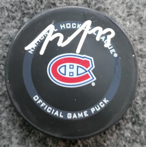 Tyler Toffoli Montreal Canadiens Autographed Official Game Puck Fanatics COA