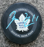 Zach Hyman Toronto Maple Leafs Autographed 2019 Model Official Game Puck Fanatics COA