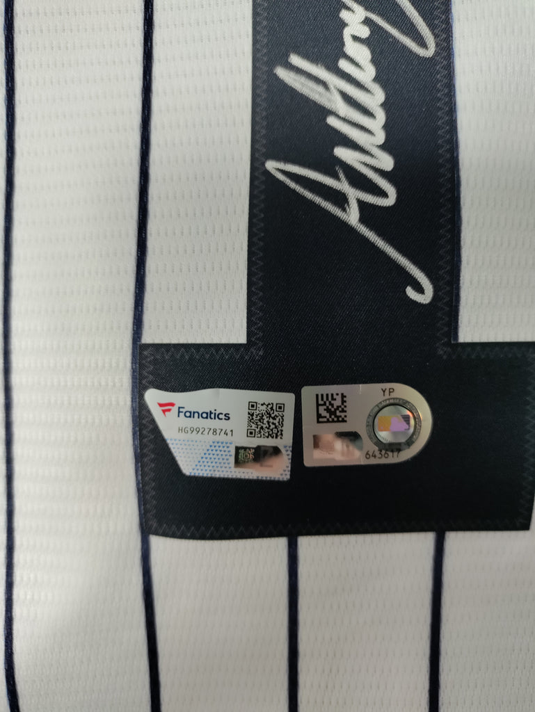 Anthony Volpe New York Yankees Autographed Replica Jersey with MLB Debut  3-30-23 Inscription Fanatics COA – All In Autographs