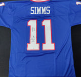 Phil Simms New York Giants Autographed Replica Jersey with "SB XXI MVP" Inscription Fanatics COA