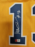 Moe Wagner Signed Michigan Jersey (Gold) Pristine Authenticated
