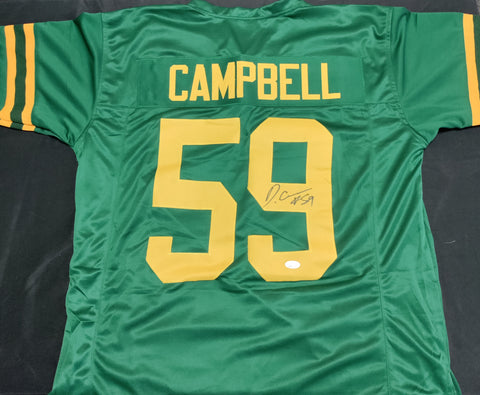 De'Vondre Campbell Signed Custom Packers Jersey JSA COA