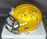 Robin Cole Signed Steelers Flash Alternate Mini Helmet (Gold) JSA COA