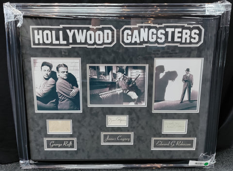 Hollywood Gangsters Shadowbox w- Real signatures