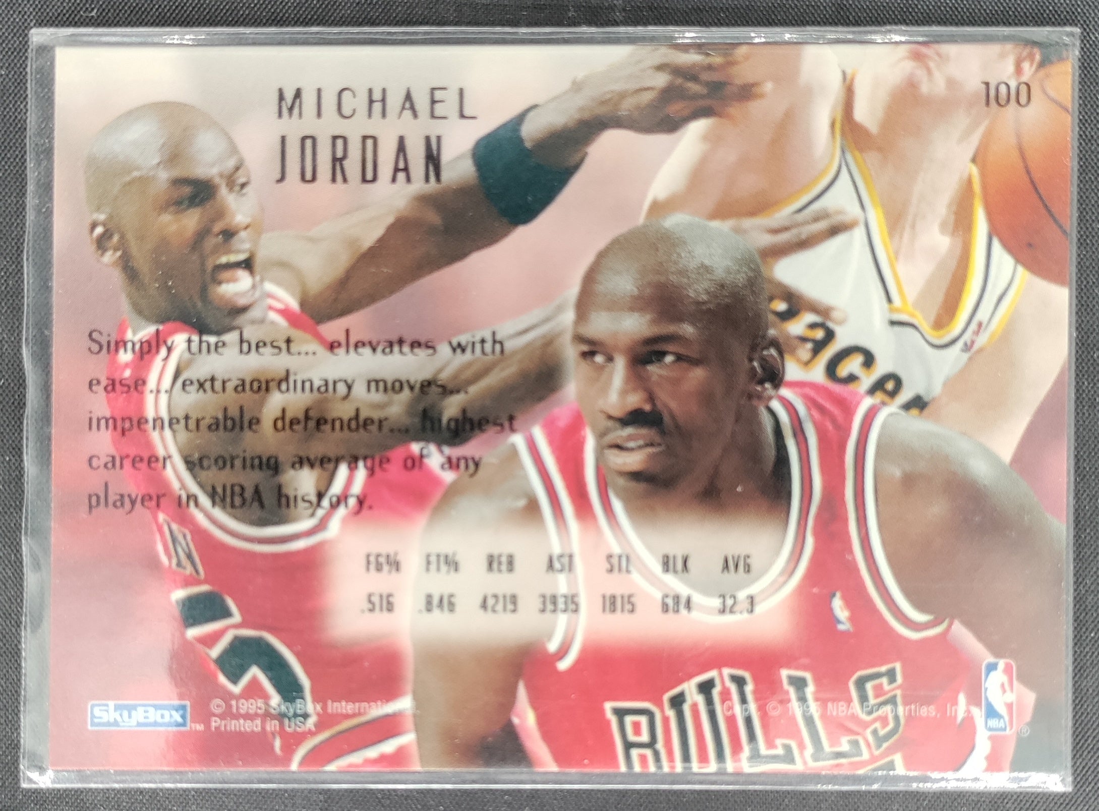 1993-94 Fleer Jam Session Michael Jordan Chicago Bulls Tall Card #33