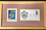 Jim Thorpe Framed Card and Envelope