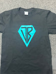 Diamond Boy T-Shirt Turquoise Logo