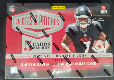 Panini Football 2023 Plates and Patches Hobby Box
