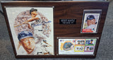 Mickey Mantle Signed 8x10 Photo on Plaque