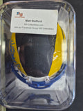 Matthew Stafford Signed Flat Black Mini Speed Helmet Fanatics COA