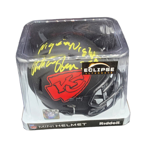 Christian Okoye Signed Mini Helmet