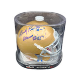 Rudy Ruettiger Signed Mini Helmet