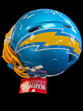 Ladainian Tomlimson Signed Powder Blue Full Size Authentic Speed Flex Helmet Beckett COA