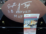 Dexter Jackson Signed NFL Wilson Football Inscribed S.B. MVP XXXII T.B. Buccaneers