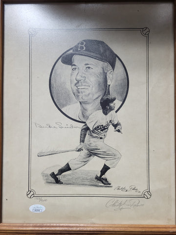 Duke Snider Signed by Artist Pencil Picture /500