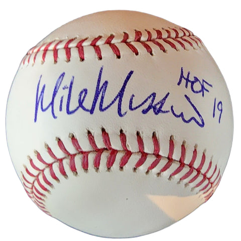Mike Mussina Signed & Inscribed "HOF 19" Baseball