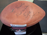 Brian Urlacher Signed Football Inscribed "To Bradley Best Wishes" JSA COA
